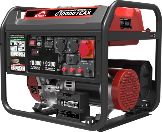 Генератор бензиновый  G10000TEAX (10кВт, 3ф, электростартер)